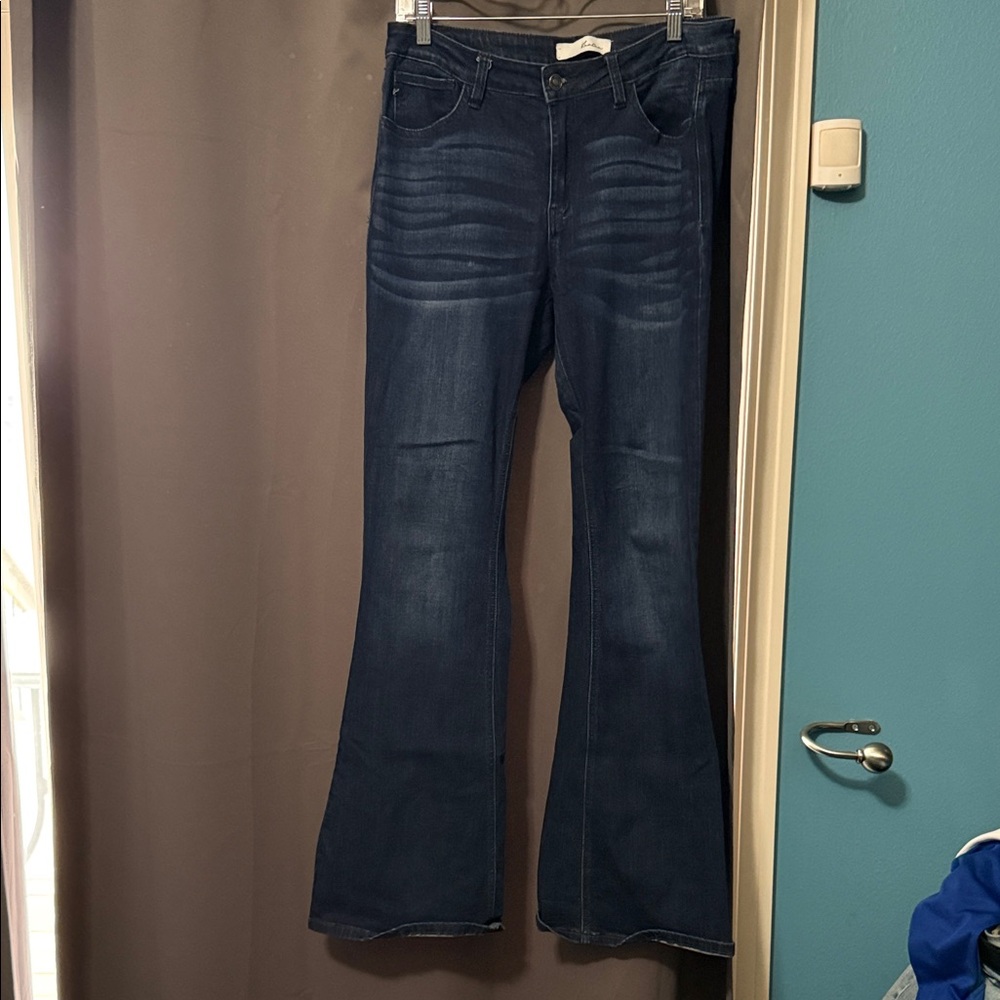 KanCan Dark Blue Flare Jeans